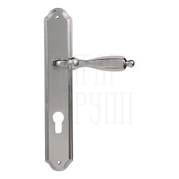 Дверная ручка на планке Melodia 298/230 'Camilla' полированный хром (cyl)