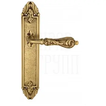 Дверная ручка Venezia 'MONTE CRISTO' на планке PL90 французское золото