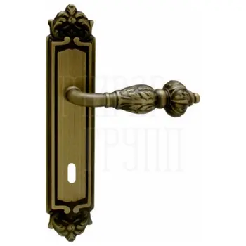 Дверная ручка на планке Melodia 230/229 'Gemini' матовая бронза (cab)