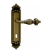Дверная ручка на планке Melodia 230/229 'Gemini', матовая бронза (key)