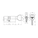 Цилиндровый механизм Fuaro (Фуаро) (100 CM/80) 1000CMKnob 80 mm (35+10+35) 3Key с вертушкой, схема