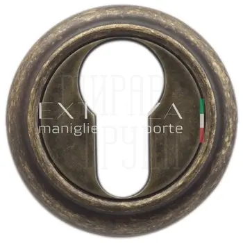 Накладка дверная под цилиндр Extreza CYL R01 античная бронза