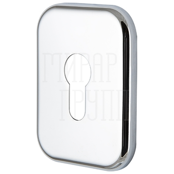 Декоративная Armadillo (Армадилло) Квадратная накладка на цилиндр ET-DEC SQ (ATC Protector 1) хром