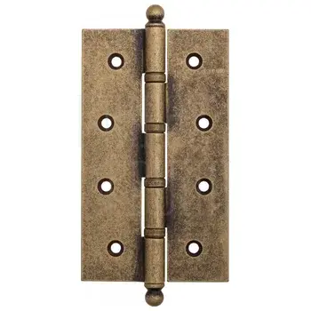 Дверная петля универсальная с круглым колпачком Fratelli Cattini CR152 152x90x3 античная бронза