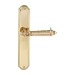 Дверная ручка Extreza 'LEON' (Леон) 303 на планке PL01, полированное золото