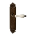 Дверная ручка на планке Melodia 179/229 'Ceramic' + кракелюр, античная бронза