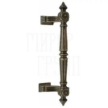 Дверная ручка-скоба Pasini 'Patrizio' (277/200 mm) античное серебро