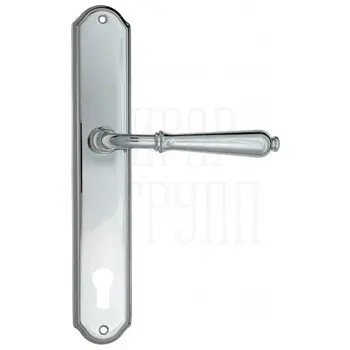 Дверная ручка Venezia 'CLASSIC' на планке PL02 полированный хром (cyl)