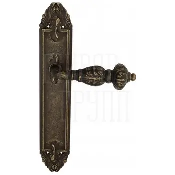 Дверная ручка Venezia 'LUCRECIA' на планке PL90 античная бронза