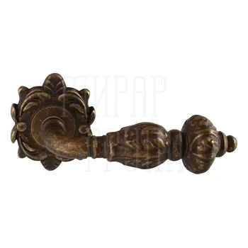 Дверная ручка на розетке Melodia 230 Z 'Gemini' античная бронза