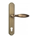 Дверная ручка Venezia 'MAGGIORE' на планке PL02, матовая бронза (cyl)