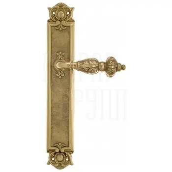 Дверная ручка Venezia 'LUCRECIA' на планке PL97 полированная латунь