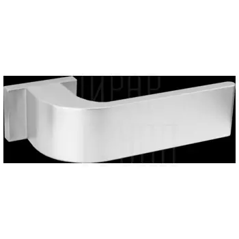 Дверная ручка Fratelli 'CLO' 6 на прямоугольной розетке матовый хром