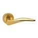 Дверные ручки на розетке Morelli Luxury "Dali", матовое золото + золото
