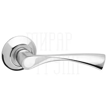 Дверные ручки на раздельном основании Fuaro (Фуаро) 'CLASSIC' AR хром