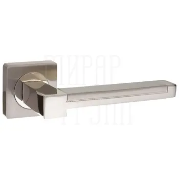 Дверные ручки Puerto (Пуэрто) INAL 530-02 на квадратной розетке матовый никель + никель