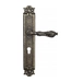 Дверная ручка Venezia "MONTE CRISTO" на планке PL97, античная бронза (cyl)