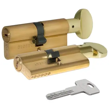 Цилиндровый механизм Kale kilit (Кале килит) с вертушкой 164 BM/90 (40+10+40) mm латунь