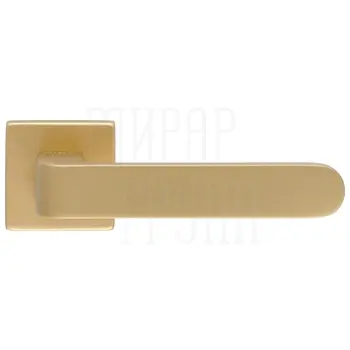 Дверная ручка Extreza Hi-tech 'RUBI' (Руби) 121 на квадратной розетке R11 матовое золото