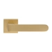 Дверная ручка Extreza Hi-tech "RUBI" (Руби) 121 на квадратной розетке R11, матовое золото