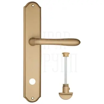 Дверная ручка Fratelli Cattini 'EMMA' на планке PL02 матовая латунь (wc-2)