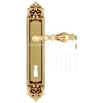 Дверная ручка Extreza 'EVITA' (Эвита) 301 на планке PL02 французское золото (cab) (KEY)