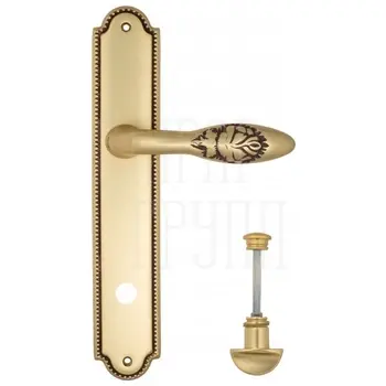 Дверная ручка Venezia 'CASANOVA' на планке PL98 французское золото (wc)