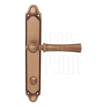 Дверная ручка на планке Melodia 283/158 'Carlo' матовая бронза (wc)