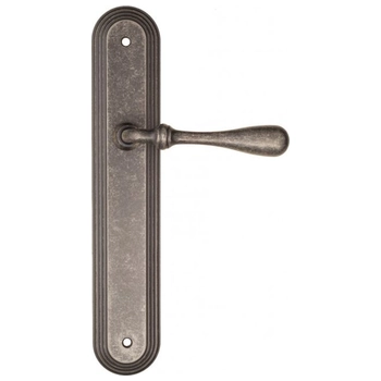 Дверная ручка Fratelli Cattini 'RETRO' на планке PL288 античное серебро