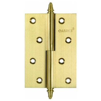 Петля дверная Archie A010-D L (латунь, левая) 100 мм матовая латунь