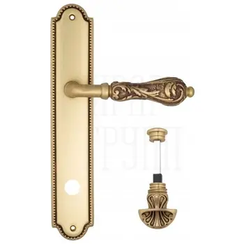 Дверная ручка Venezia 'MONTE CRISTO' на планке PL98 французское золото (wc-4)
