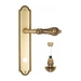 Дверная ручка Venezia 'MONTE CRISTO' на планке PL98, французское золото (wc-4)