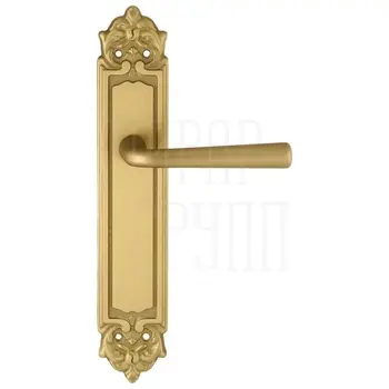 Дверная ручка Extreza 'SANDRO' (Сандро) 332 на планке PL02 матовое золото
