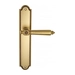 Дверная ручка Venezia 'CASTELLO' на планке PL98, французское золото