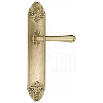 Дверная ручка Venezia 'CALLISTO' на планке PL90 полированная латунь