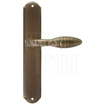 Дверная ручка Extreza 'MIREL' (Мирель) 316 на планке PL01 матовая бронза