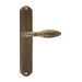 Дверная ручка Extreza "MIREL" (Мирель) 316 на планке PL01, матовая бронза