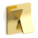 Дверная ручка Mandelli "K" (Alessandro Dubini) ненажимная, матовое золото