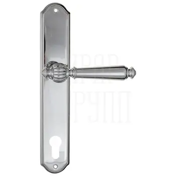 Дверная ручка Fratelli Cattini 'MARANI' на планке PL02 полированный хром (cyl)