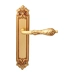 Дверная ручка на планке Melodia 229/229 "Libra", французское золото