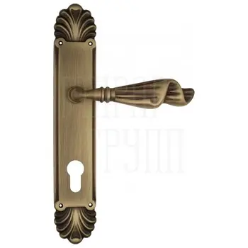 Дверная ручка Venezia 'Opera' на планке PL87 матовая бронза (cyl)