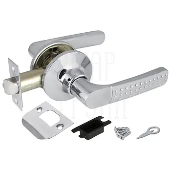 Дверная ручка-защелка Punto (Пунто) DK626 (без фик.) хром