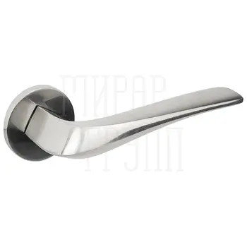 Дверные ручки Puerto (Пуэрто) 'Соффиони', серия SLIM INAL 547-06 (slim) на тонком круглом основании матовый никель