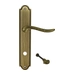Дверная ручка Extreza "TOLEDO" (Толедо) 323 на планке PL03, матовая бронза (wc)