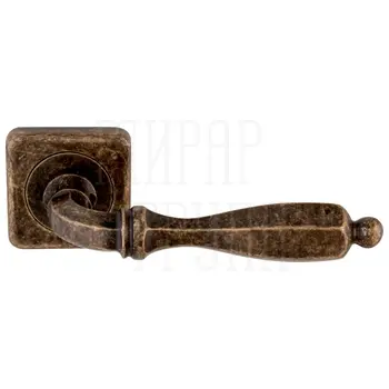 Дверная ручка на розетке Melodia 298 Z1 'Camilla' античная бронза