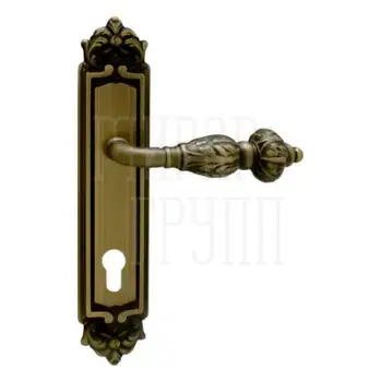 Дверная ручка на планке Melodia 230/229 'Gemini' матовая бронза (cyl)