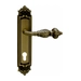 Дверная ручка на планке Melodia 230/229 "Gemini", матовая бронза (cyl)