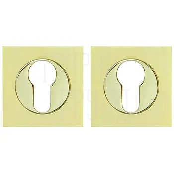 Накладка под цилиндр Fuaro (Фуаро) ET KM матовое золото + золото