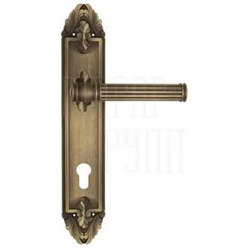 Дверная ручка Venezia 'IMPERO' на планке PL90 матовая бронза (cyl)