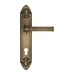 Дверная ручка Venezia "IMPERO" на планке PL90, матовая бронза (cyl)
